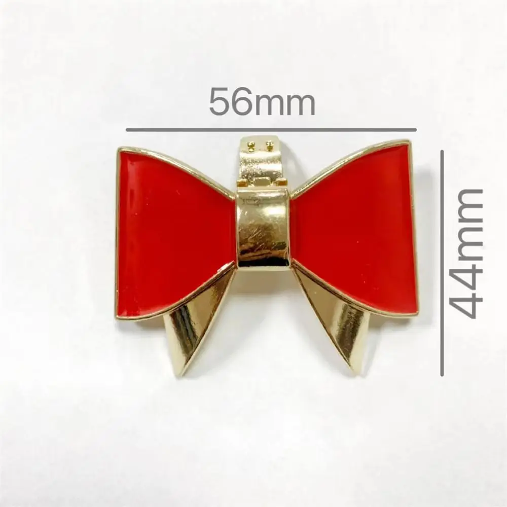 Shiny Metal Shoe Clips Bowknot Removable Bride Shoes Decorat