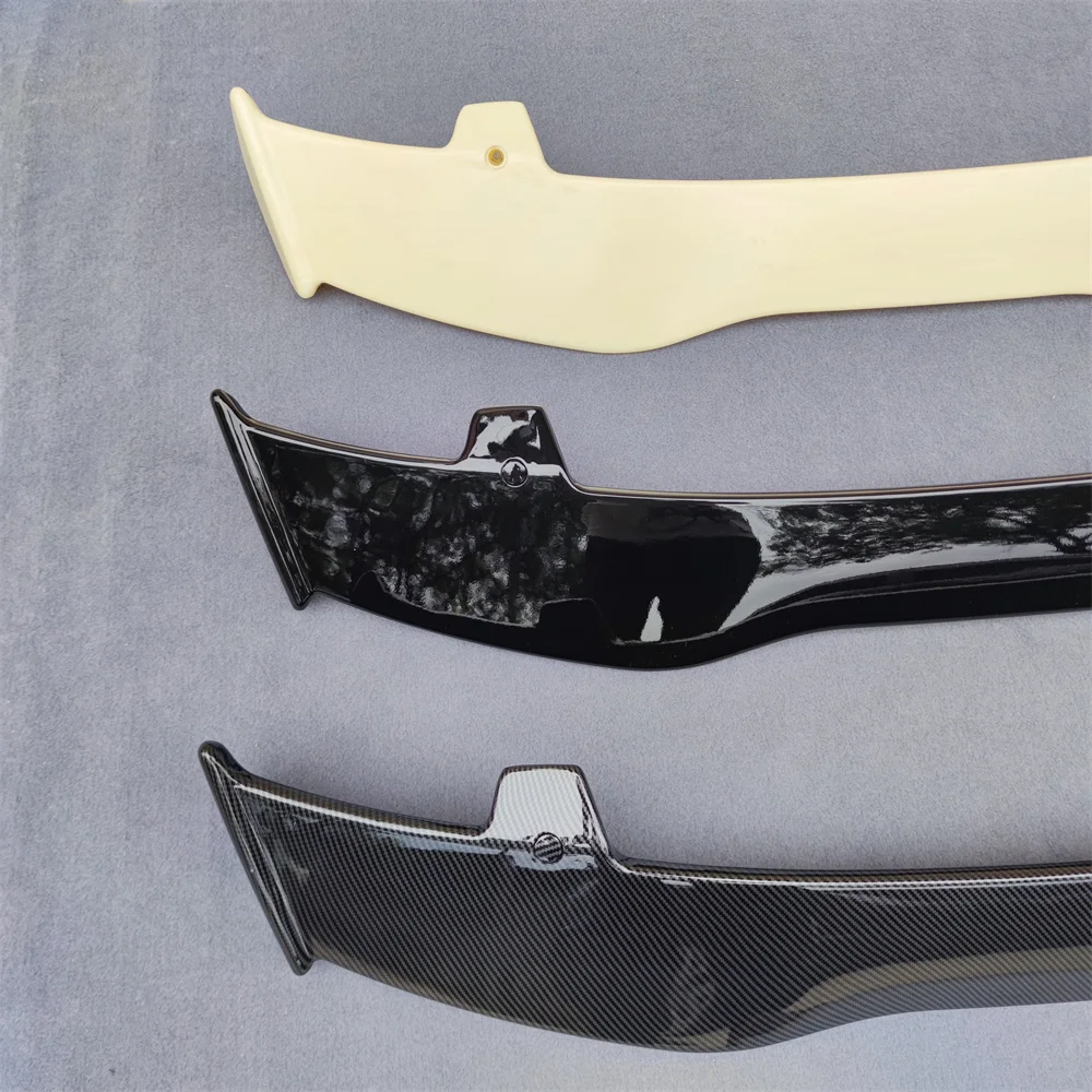 Use For 2008-2011 Kia Picanto Spoiler ABS Plastic Carbon Fiber Look Hatchback Roof Rear Wing Body Kit Accessories