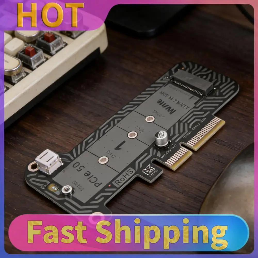 

PH4215 Expansion Card PCIe 5.0 To M.2 NVMe Adapter Card M.2 NVME SSD Adapter Support 2230 2242 2260 2280 SSD (Not for SATA)