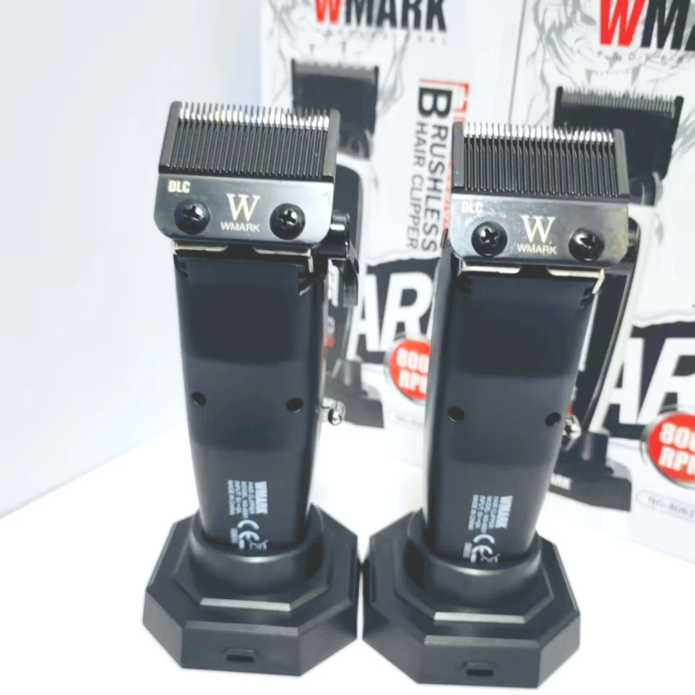 

WMARK NG-8061 Машинка для стрижки волос Профессиональная машинка для стрижки волос с зарядкой, бесщеточный двигатель, триммеры с основанием