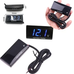 Voltmeter Panel Volt Voltage Mini LED Display Digital Meter Tester Reverse Universa Connection Protection 12V For Car Motorcycle