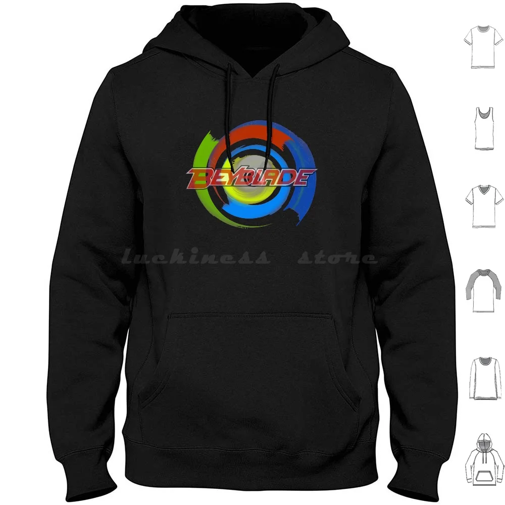 Beyblade Hoodie cotton Long Sleeve Beyblade Toy Toys Kid Cartoon Tv Tvshow Blade Red Blue Green Yellow White Black