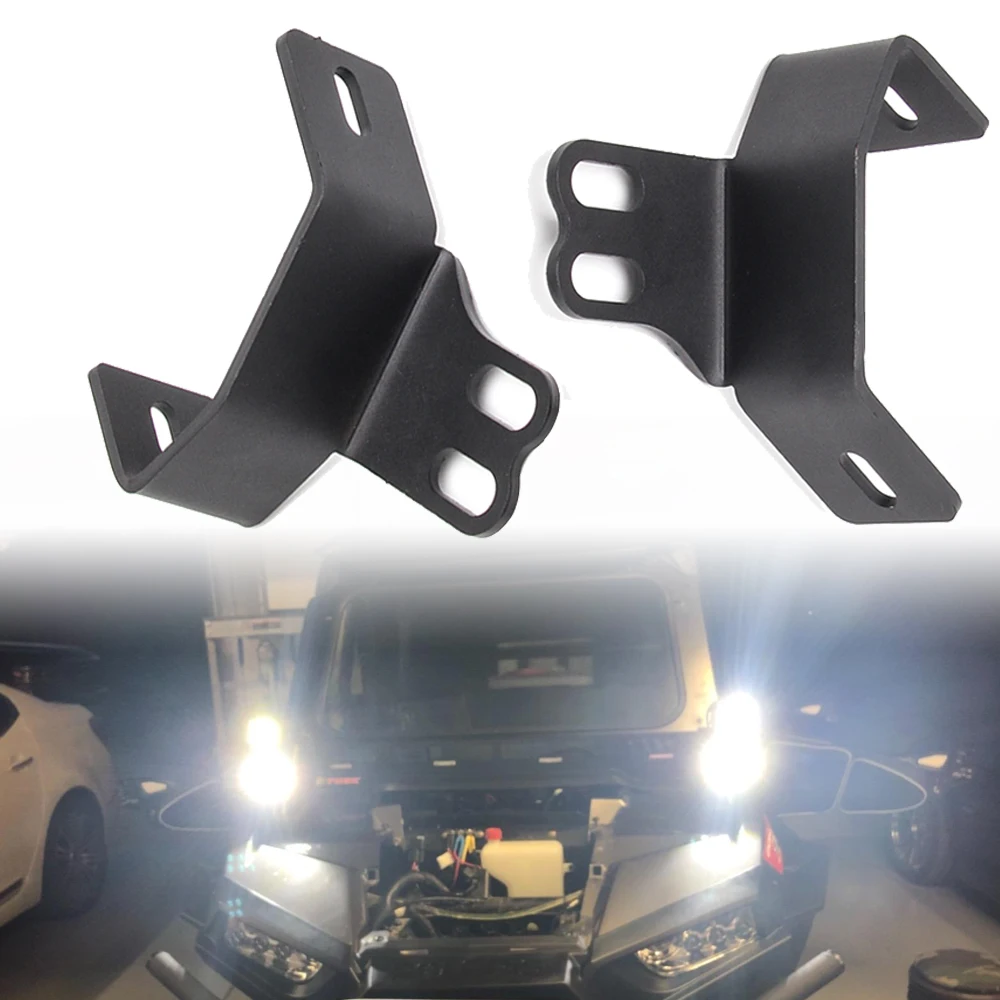 UTV A-Pillar Fog Light Holder Roll Bar Dual LED Work Light Mounting Brackets for 2014-2022 Polaris RZR XP 1000 900 800 Models