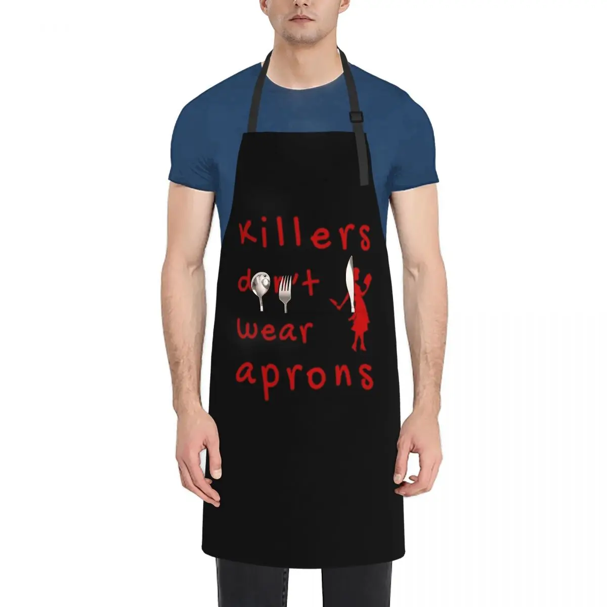 

Killers don't wear Aprons (Red-Black) - Apron House Things For Home And Kitchen Things For The Home with personal logo Apron