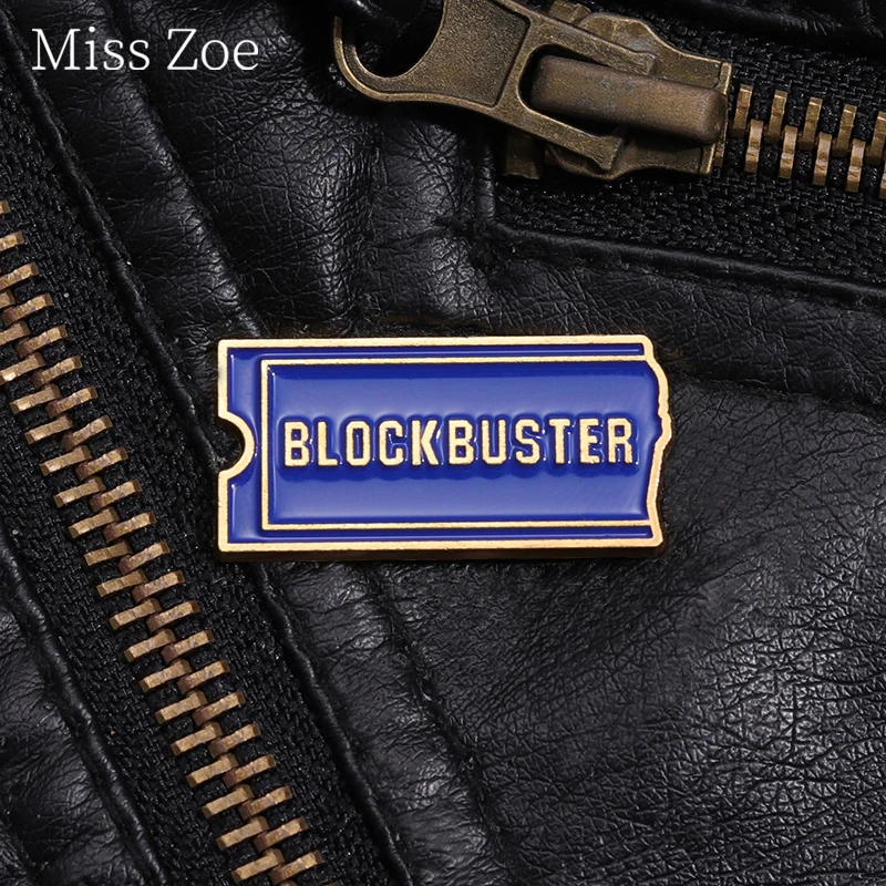 

Blockbuster Video VHS Enamel Pin 90S Rental Films Ticket Brooches Lapel Backpack Retro Movies Jewelry Decoration Gift For Kids