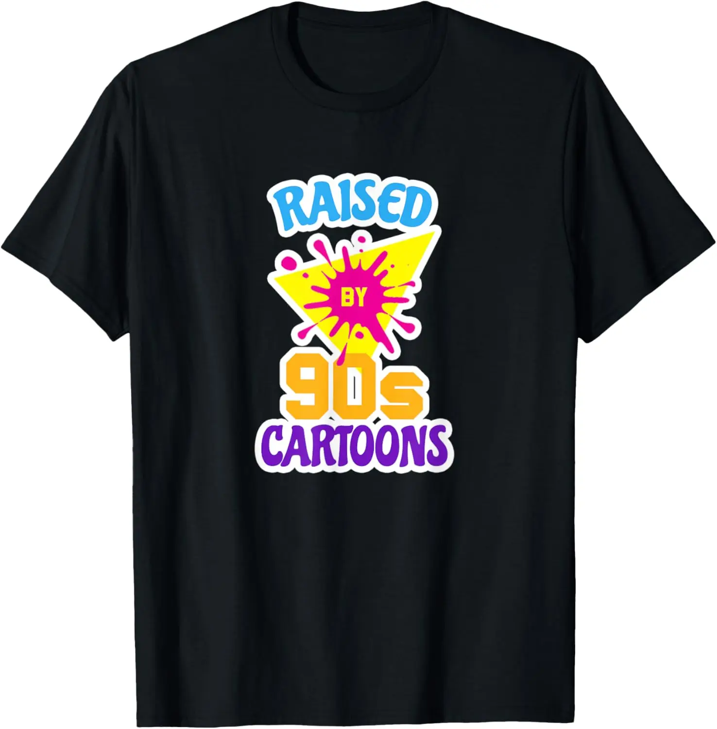 Raised By 90s Cartoons Nostalgia T-Shirt