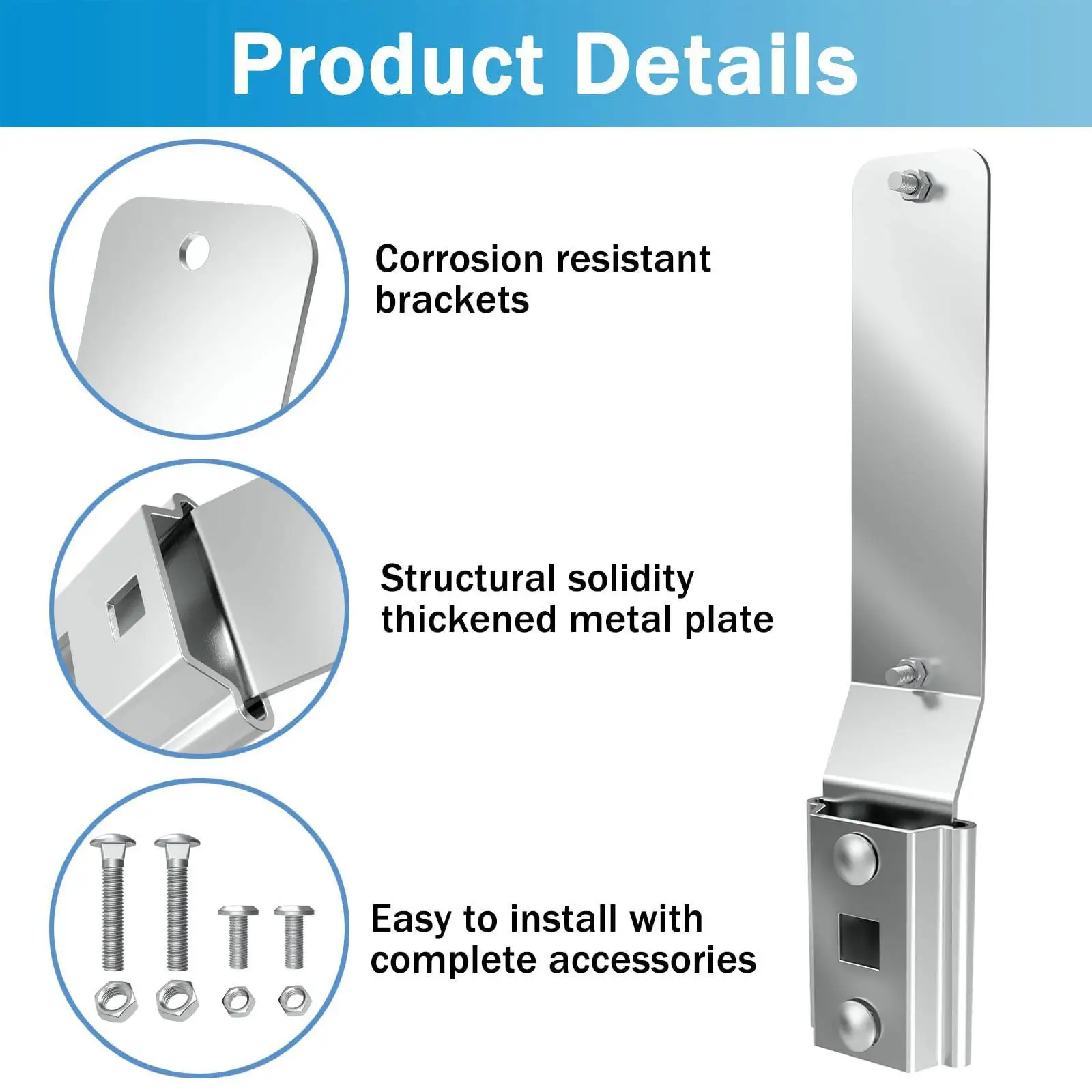 Vehicle Triangle Sign Mount Bracket Installation Stand Mounting Bracket Kit