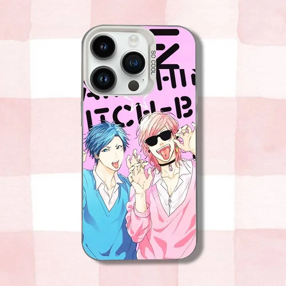 Y-Yarichin Club A-Ayato Yuris funda de teléfono para iPhone 16,15,14,13,12,11,Pro,XS,Max,Plus,Mini,SE blanco caramelo mate cubierta a prueba de golpes