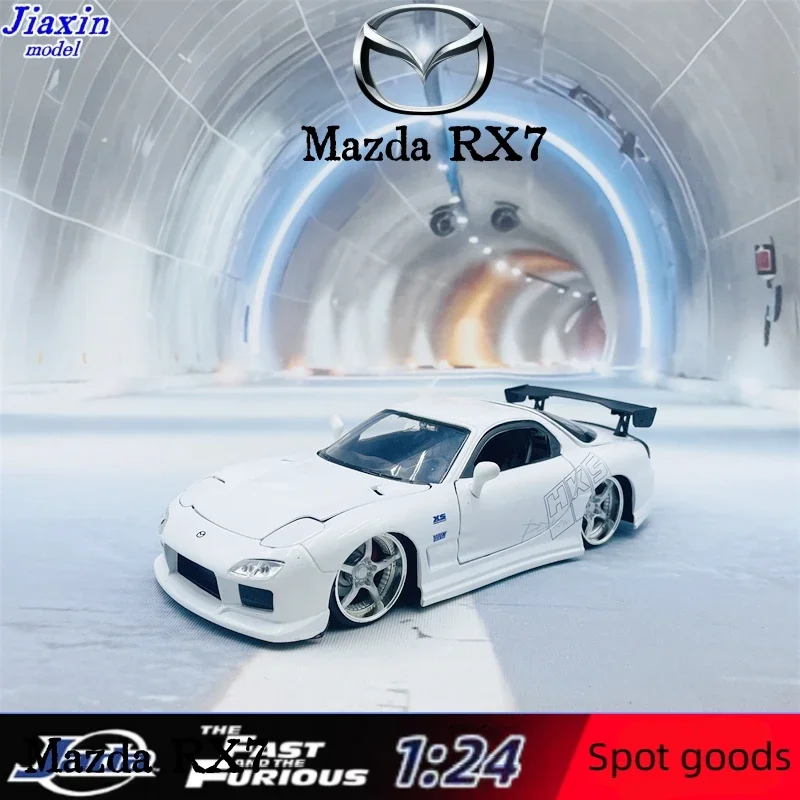 

Jada Toys Fast & Furious 1:24 1992 Mazda RX-7 Die-cast Car, Toys for Kids and Adults, White