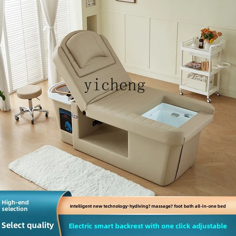 

ZZ Intelligent Electric Lifting Head Foot Therapy Foot Bath Sofa Integrated Bed Foot Bed