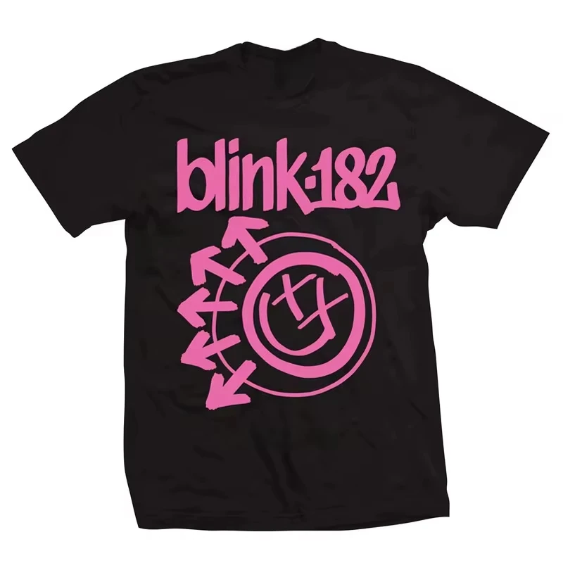 2026 Sommer Blink 182 Punk Band T-Shirt 100% Baumwolle Grafik-T-Shirt Herren Damen Sommer Streetwear Locker Sitzend Y2K Rundhals-Shirt – Detail 7