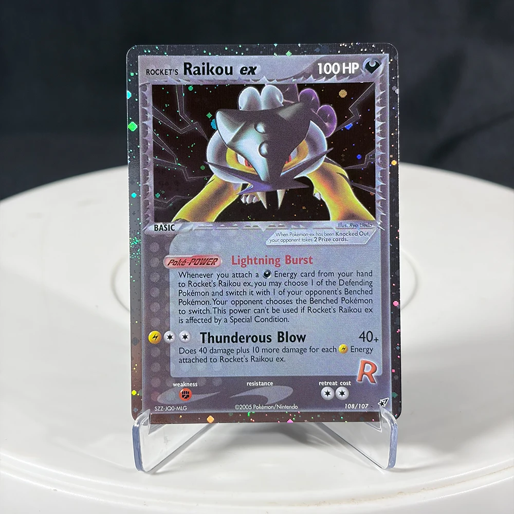 PTCG Proxy-Karten EX-Serie Rayquaza Gold Star Charizard Gengar Pikachu Hobbys Sammlerstücke Spielesammlung Anime-Karten