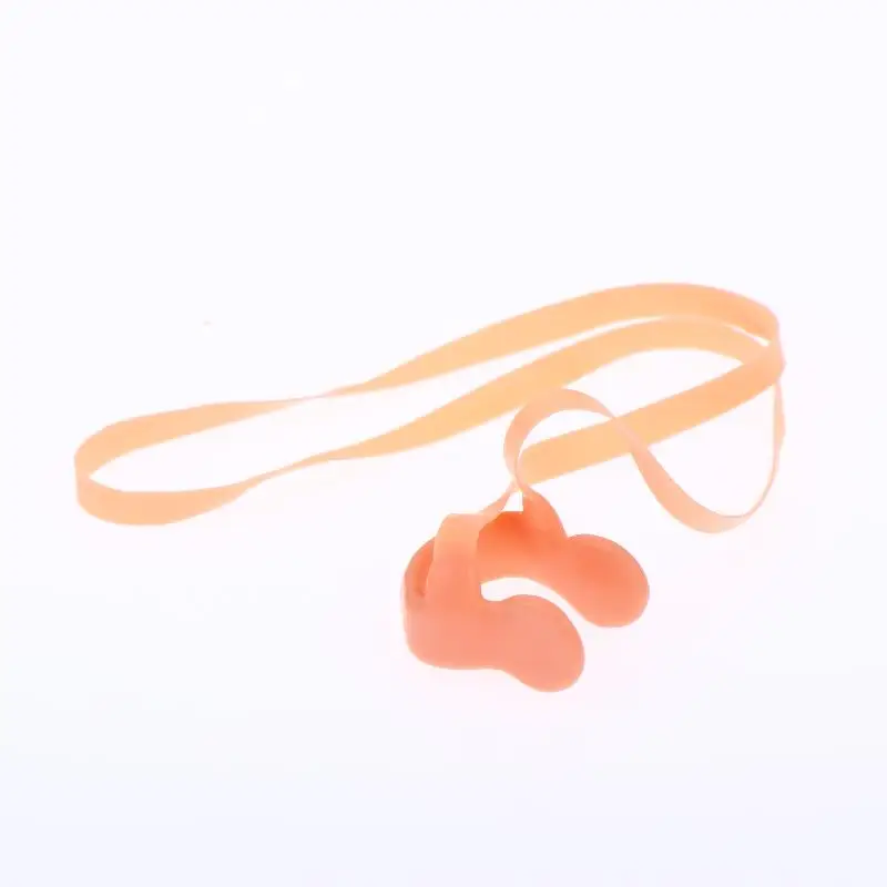 Adult Nose Clip Swimmings Silicone Rope Swimming Nose Clip Swimming With String Comfortable Soft Latex Plugs For Children Kids
