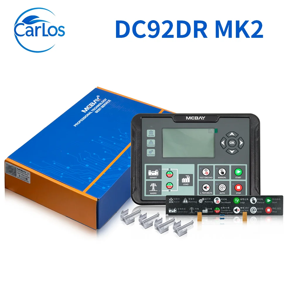 Mebay  DC92D MK2 DC92DR MKII Generator Controller LCD Display Self-starting Control Board Diesel Genset Spare Parts