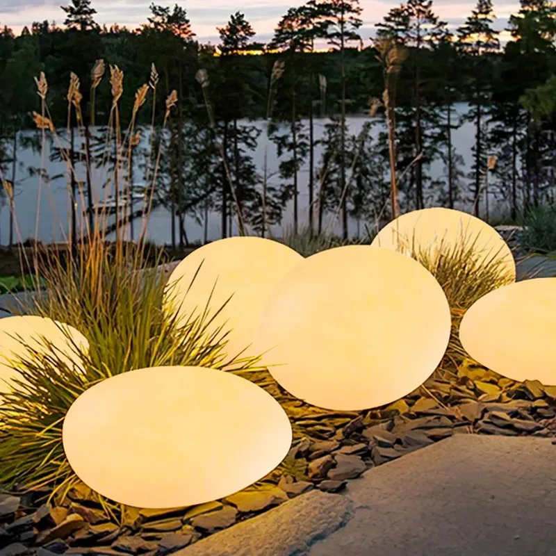 LED outdoor waterproof lawn lights, solar stone lights, villa garden, courtyard landscape lights