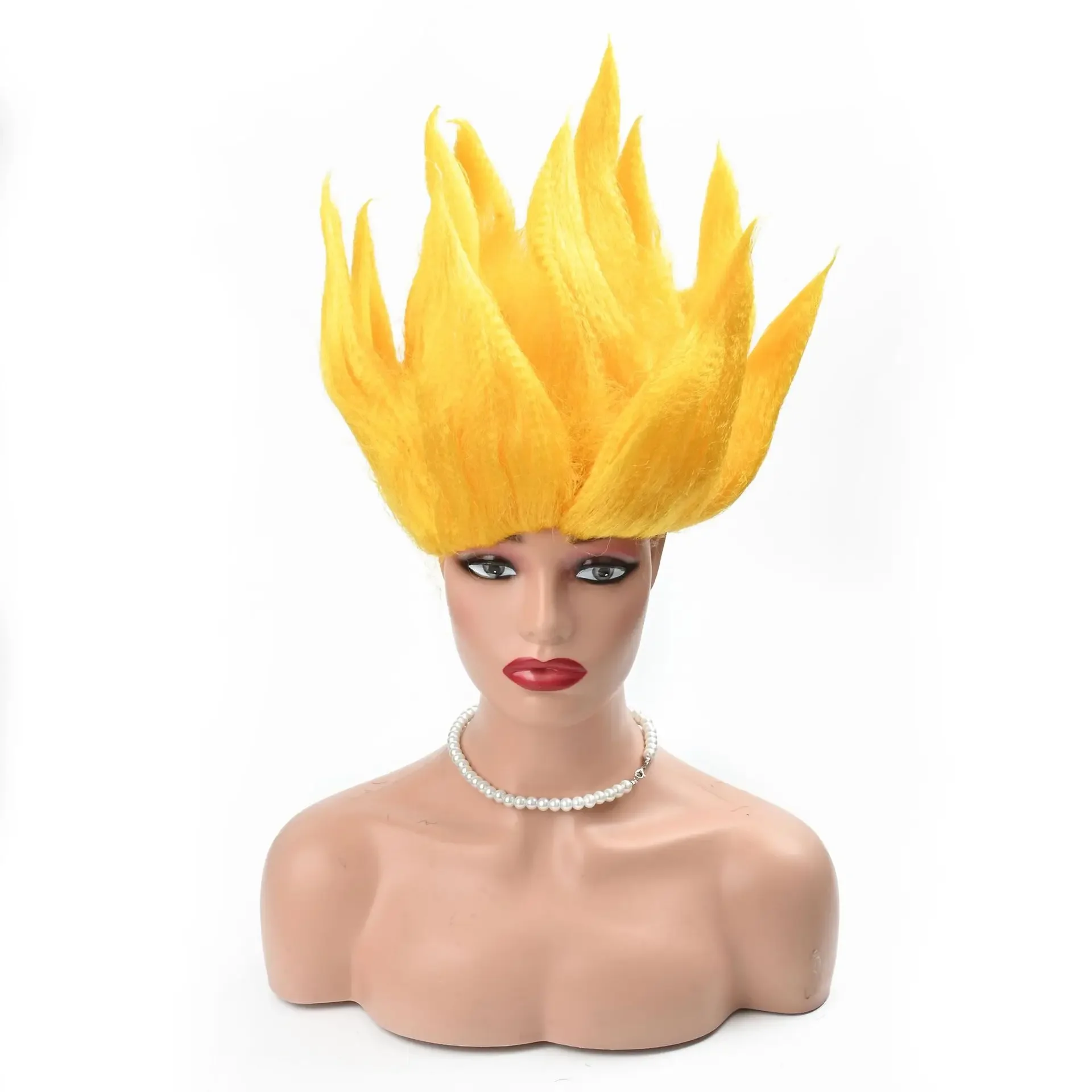 

Spicy Short Anger Fire Fashion Flame Role Playing Wig Suitable for Christmas, Halloween Parties Thanksgiving Wig 008