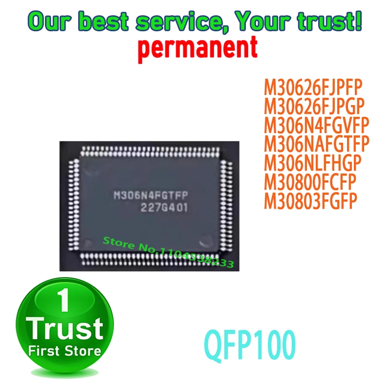 1PCS/LOT M30626FJPFP M30626FJPGP M306N4FGVFP M306NAFGTFP M306NLFHGP M30800FCFP M30803FGFP QFP100 NEW and Original in Stock