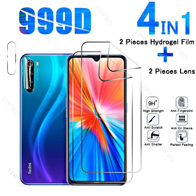 6in1 Full Cover Front Hydrogel Film for Redmi Note 8 2021 Safety Screen Protector for Redmi Note8 M1908C3JGG 6.3