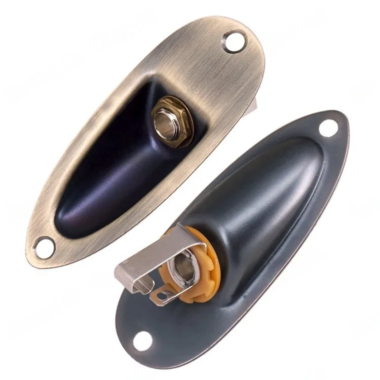 

Аксессуары для гитары, розетка для лодки для электрогитары, соединительное отверстие для соединительного порта, медная бронза