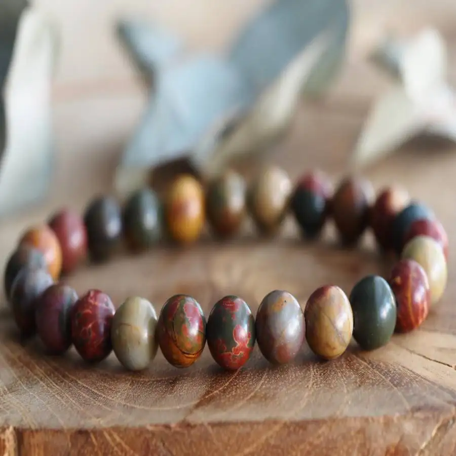 

Handmade African turquoise beads bracelet, men's cuff button bracelet, Ramadan prayer bead bracelet, women's meditation bracelet