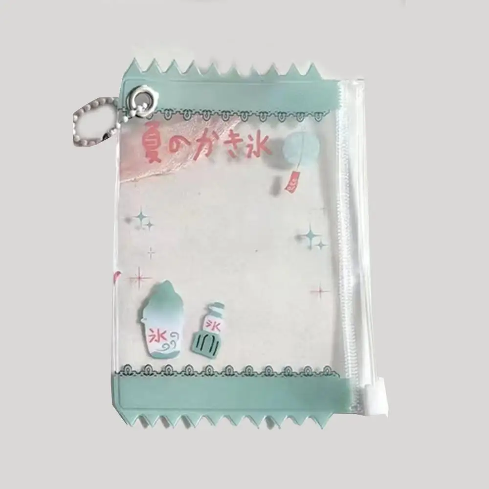 Child Bus Card Protective Cover Case Cartoon Cute Photo Card Holder DIY INS Card Storage Pendant Card Sleeve Candy Bag Card Bag