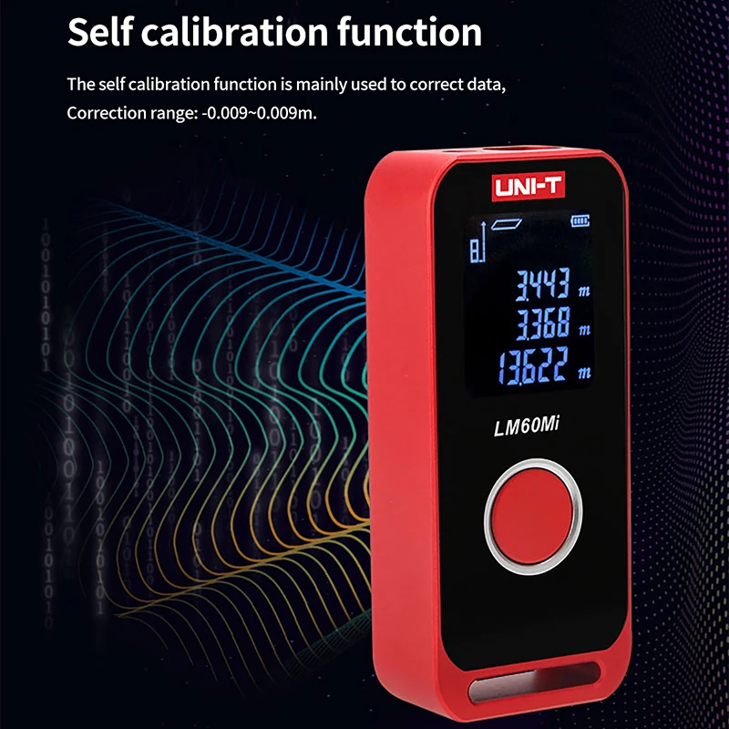 UNI-T Mini misuratore di distanza laser 40m 60m Telemetro Display a LED Misuratore di nastro digitale Telemetro portatile ricaricabile
