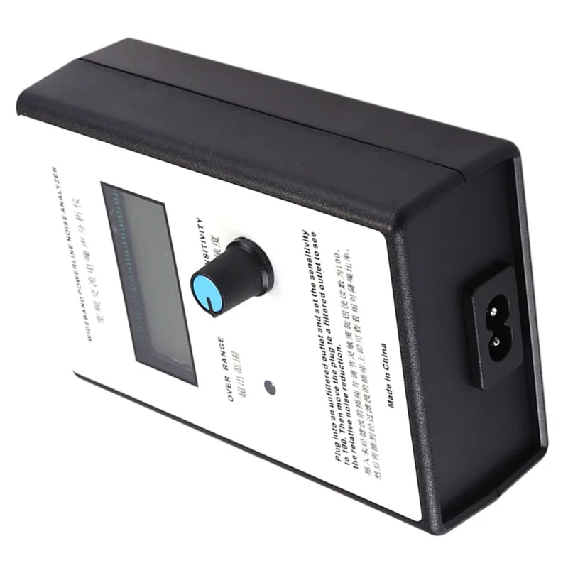 A37T-Noise Analyzer LCD Display Broadband 300‑700Khz EMI AC Power Noise Tester Analyser High Precision Noise Tester US Plug