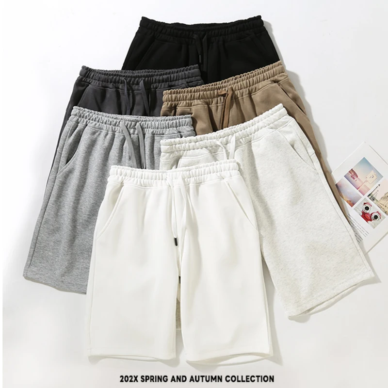 Męskie letnie modne wszechstronne wysokiej jakości bawełniane spodnie Casual unisex 5-punktowe wygodne luźne wszechstronne spodenki outdoorowe 6 szt.