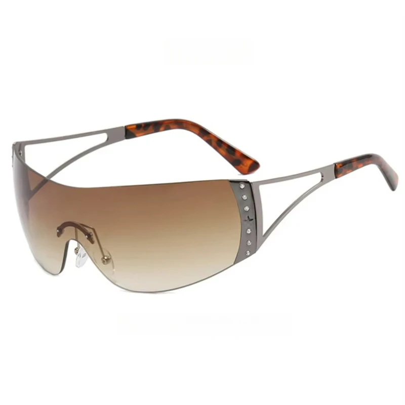 Cyberpunk Y2K Fashion Women's Sunglasses Frameless All-in-One Street Trend Party Accessories