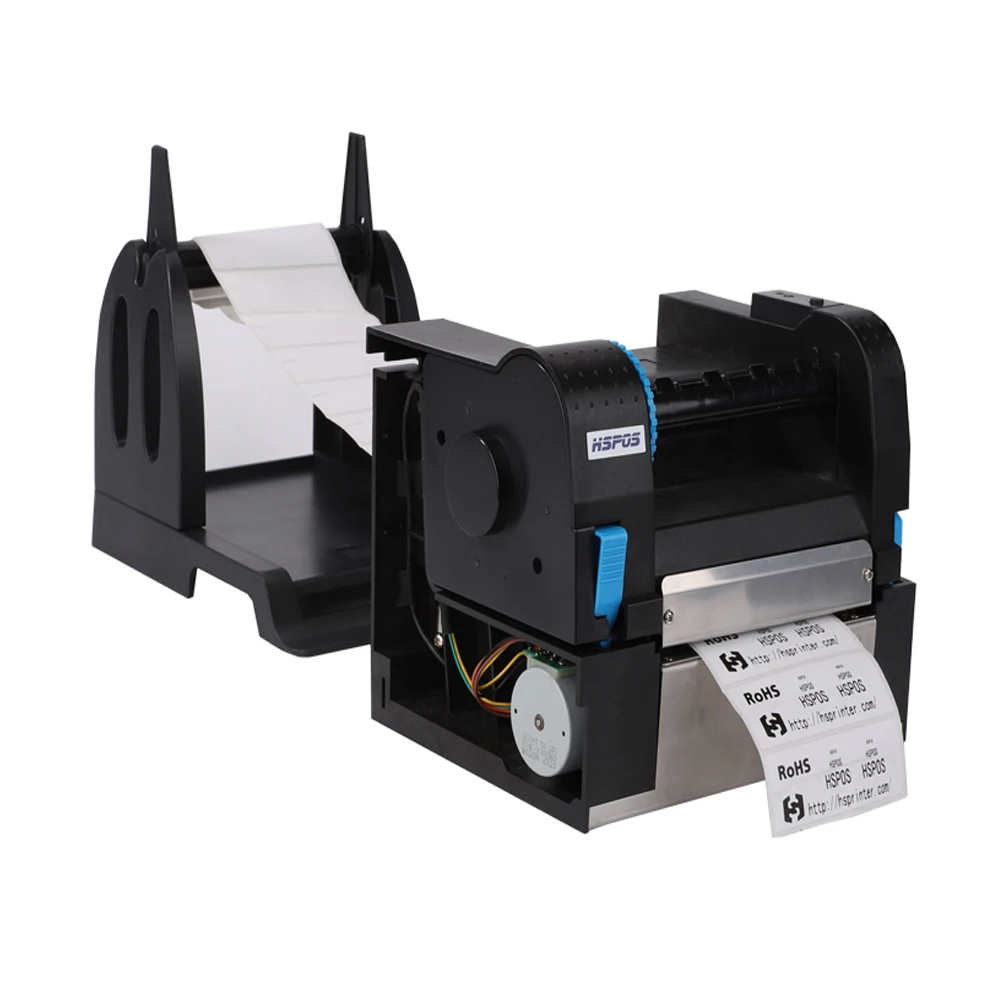 HS-K27 4 Inch Thermal and Transfer Label Printer USB Device/RS-232/Parallel 127mm/s Max 110mm Paper Width 300dpi 1778mm Length