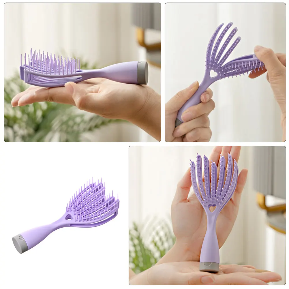 

Massage Detangling Hair Brush Wet Dry Portable Small Brush For Women Travel Smooth Scalp Care Durable