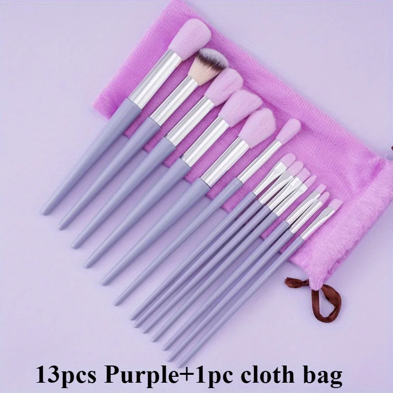 Newbie Professionele make-upborstelset Foundation Poeder en oogschaduw Zachte make-upborstel Perfect cadeau voor Kerstmis en verjaardag