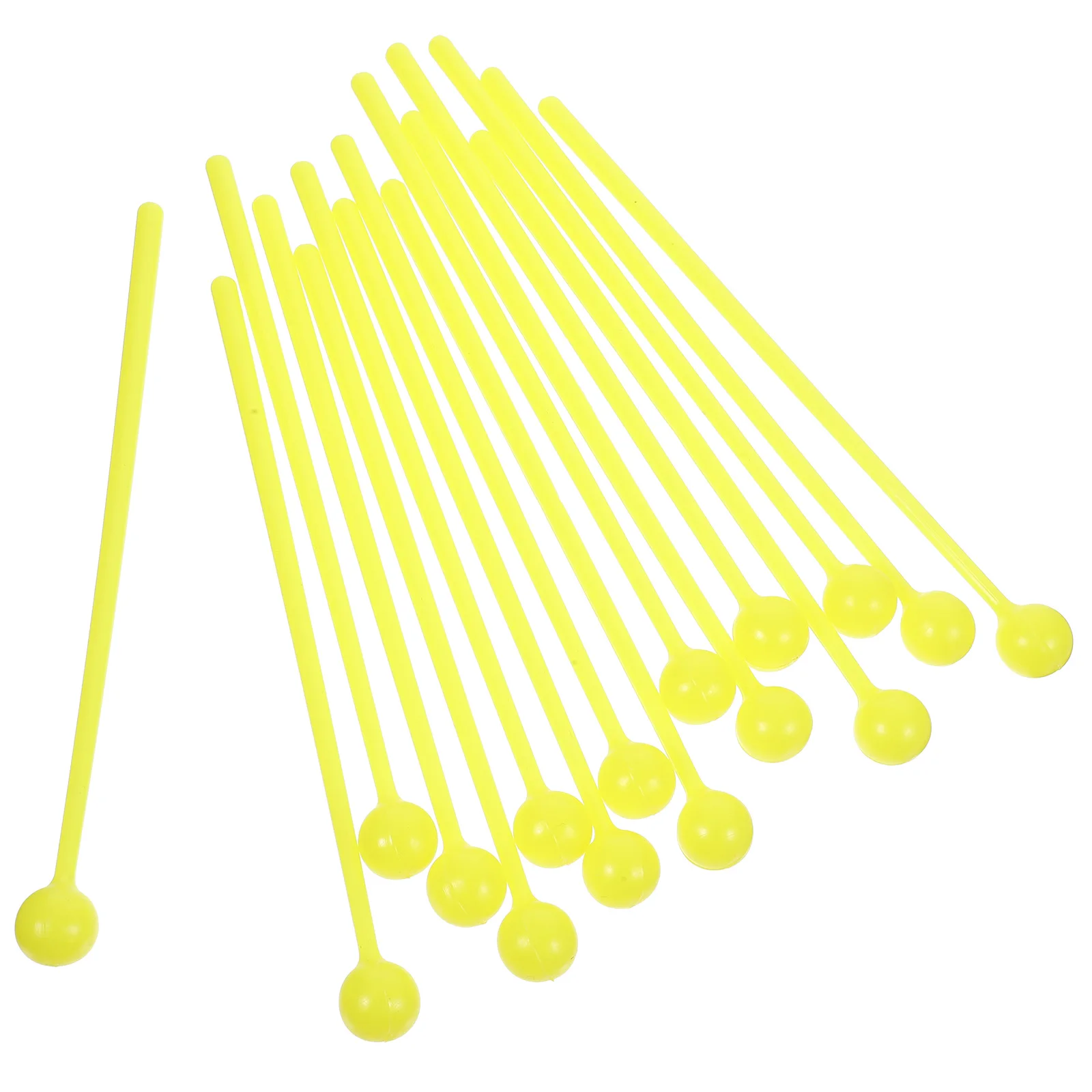 

16Pcs Drum Hammer Premium Material Durable Use Specially Designed for Great Gift Choice Teaching Aids Yellow