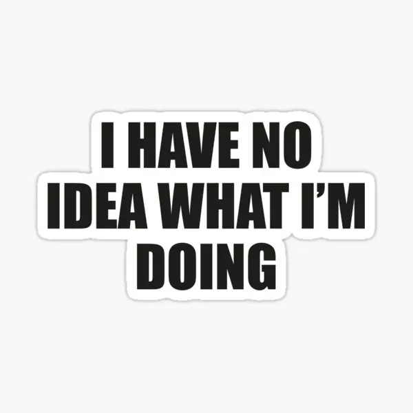 Я не знаю, что я делаю, 5 наклеек для комнаты, украшения автомобиля, Детские милые аниме наклейки на бампер для гостиной, художественные стены