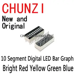 DNIGEF New 10 Segment Digital LED Bar Graph Display Ultra Bright Red Yellow Green Blue 2PCS