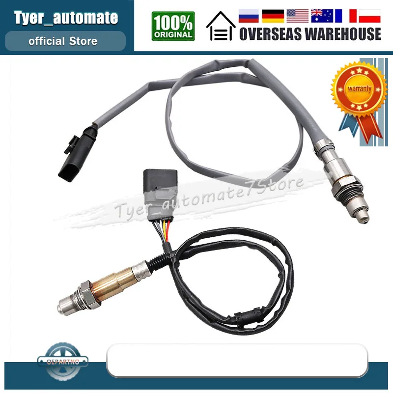 2Pcs Oxygen Sensor O2 Sensor Lambda Sensor 06K906262C 06K906262AC For 2015-2019 VOLKSWAGEN GOLF 1.8T 2015 2016 AUDI A3 1.8T