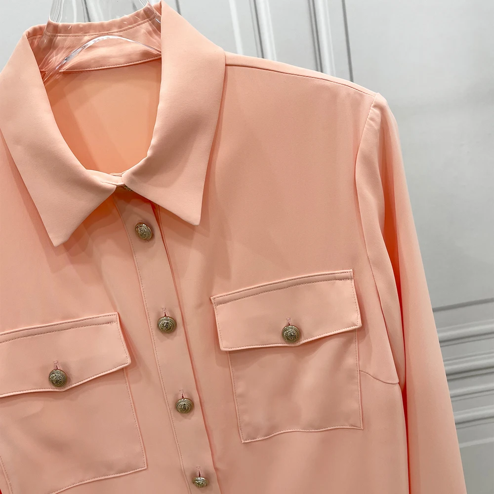 Spring And Autumn New Products High Quality Top Chiffon Fabric Cool Breathable Comfortable Versatile Women\'s Shirts