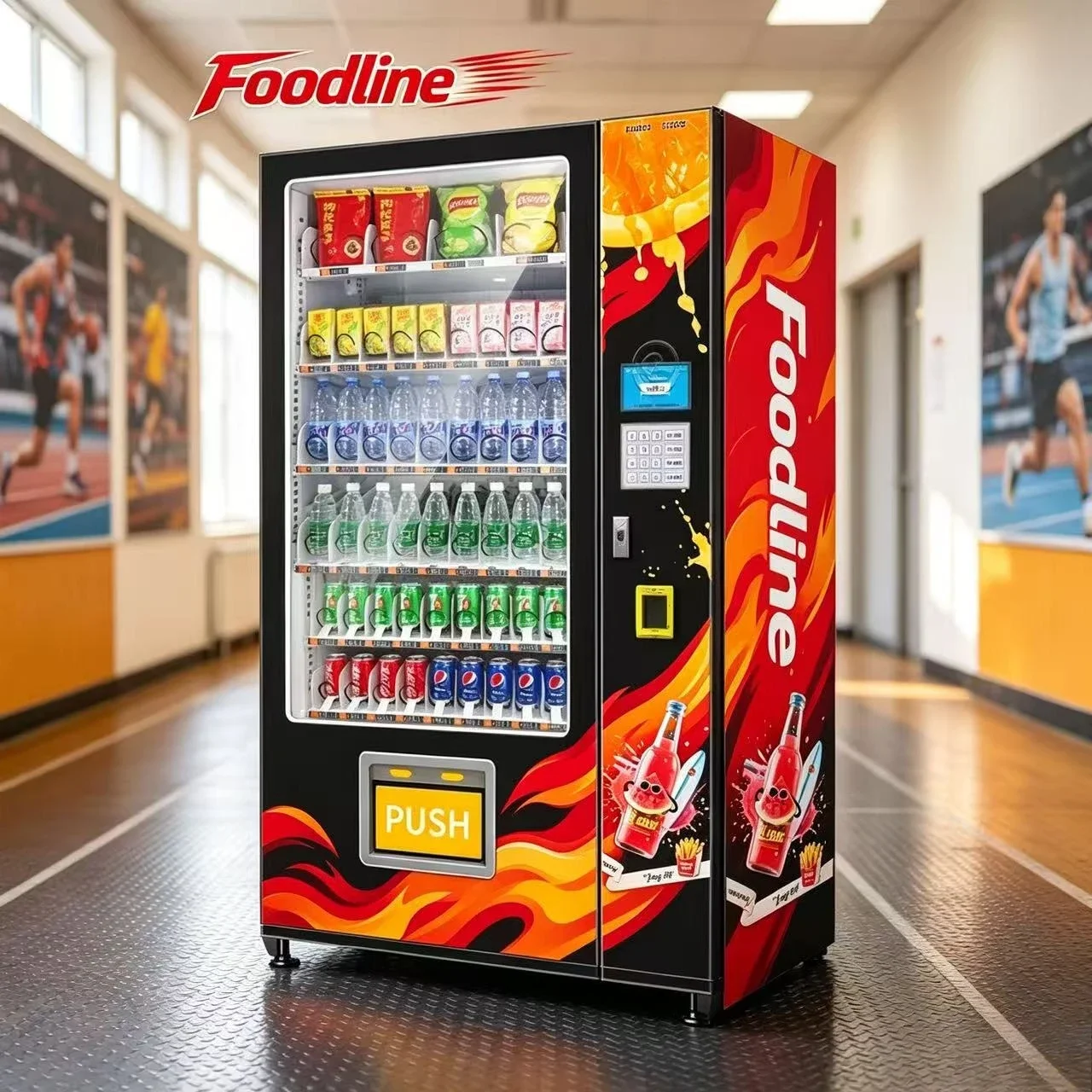FL Distributeur Automatique Vending Machine Smart Snack and Drink Combi Vending Machine Snack and Beverage Vending Machine
