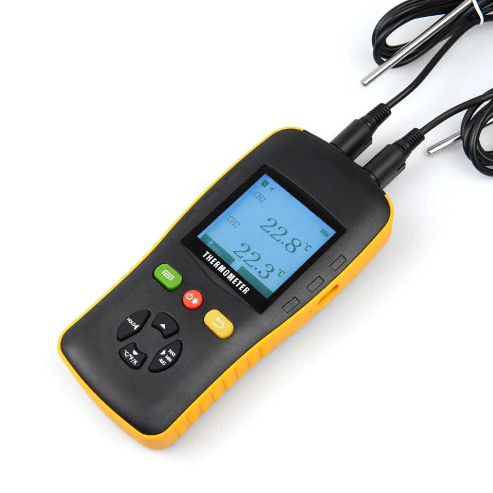 High Precision Industrial High Temperature Digital Display Thermocouple RTD PT100 PT1000 Multi-channel Thermocouple Thermometer