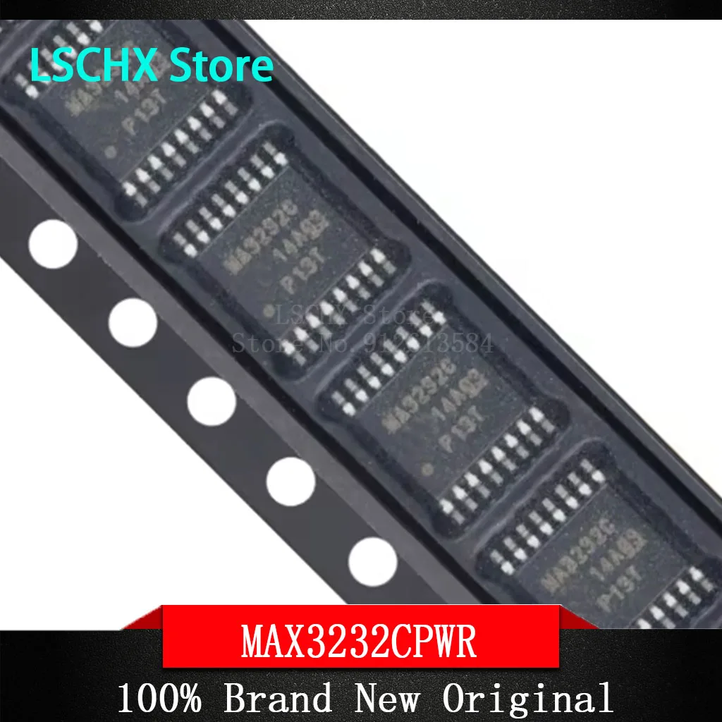 10pcs MAX3232CPWR MAX3232CPWRE4 TSSOP-16 RS-232 line driver/receiver chip