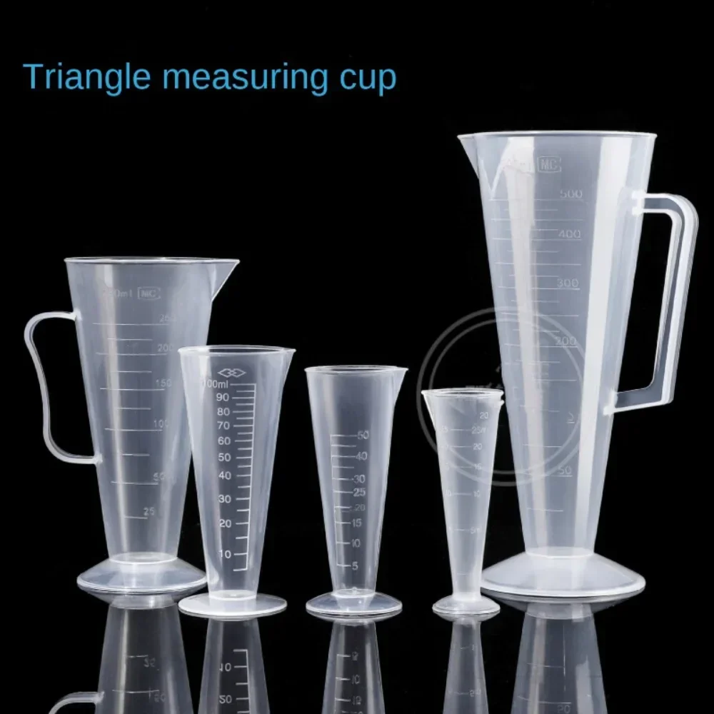 

Triangle Transparent Plastic Corrugated Cup Heat-resistant 25/50/100/250/500ml Large Capacity Kitchen Supplies
