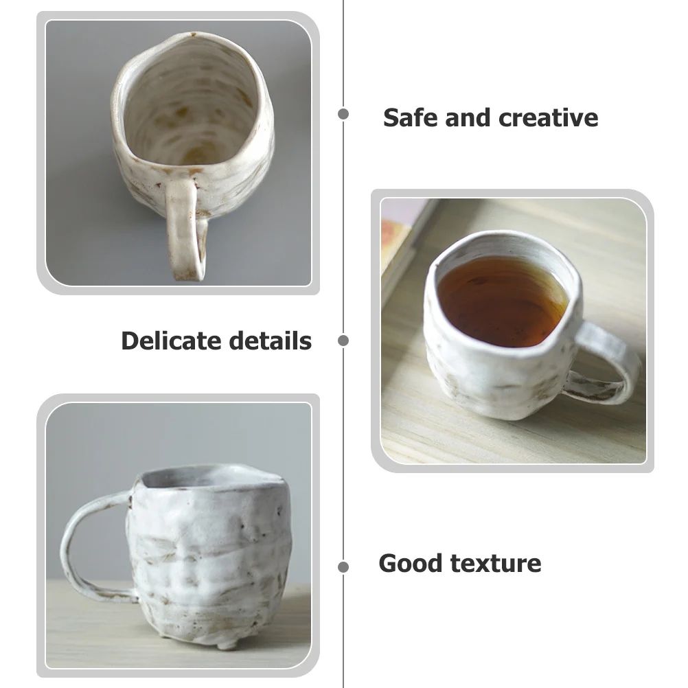 

Ceramic Coffee Mug Artistic Design Fashionable Container Coffee Tea Soup Hot Drink Travel Cup Retro Water Mug Ceramic Latte Cup