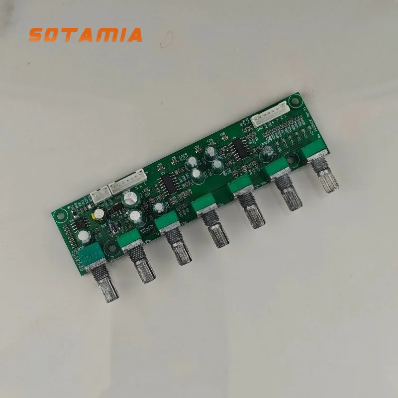 SOTAMIA 5.1 Amplifier Preamp Board Independent 6 Channel Volume Adjustment Bass Frequency Adjustment Automatic Wake-up DC15-35V
