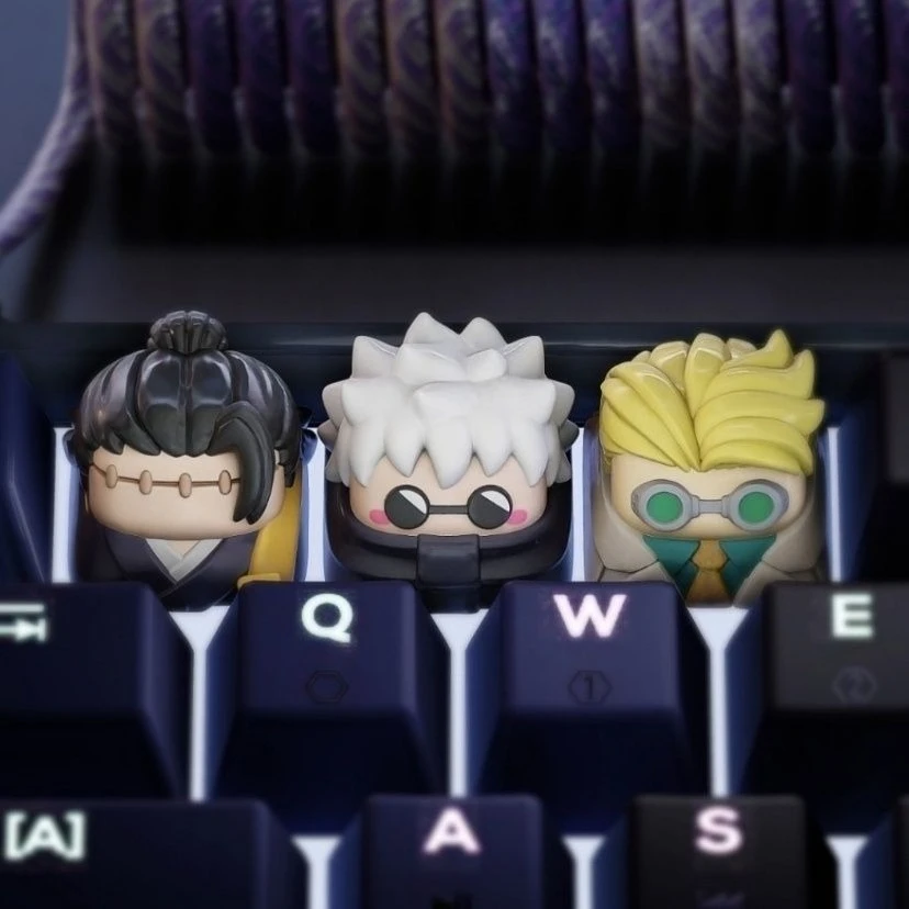 Anime Character Image, Compatible with ESC Personality Keys, Cross-Axis universal Creative Keyboard Decoration, Birthday Gift
