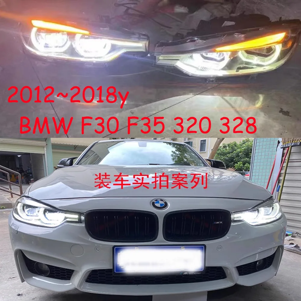 1pcs car bumper headlamp for BMW F30 F35 headlight 2013~2018y 320 328 LED DRL for BMW F35 F30 daytime running light head light