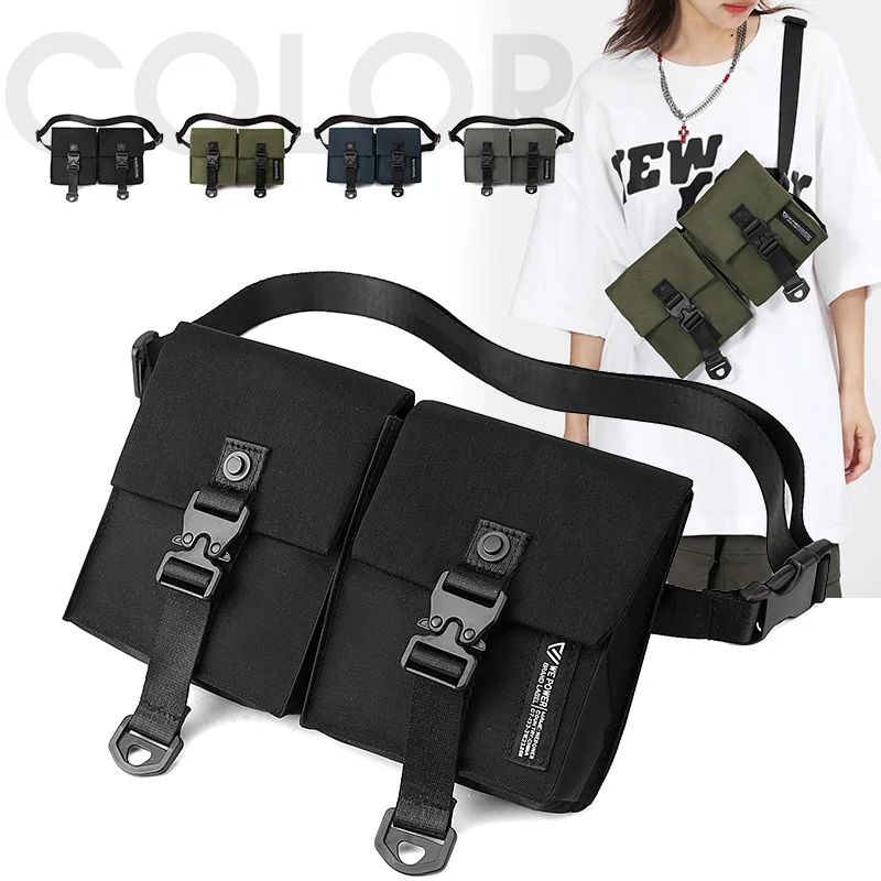 

Хранение телефона с пряжкой, большая вместимость, легкая сумка на одно плечо, уличная повседневная нагрудная сумка через плечо для пары.