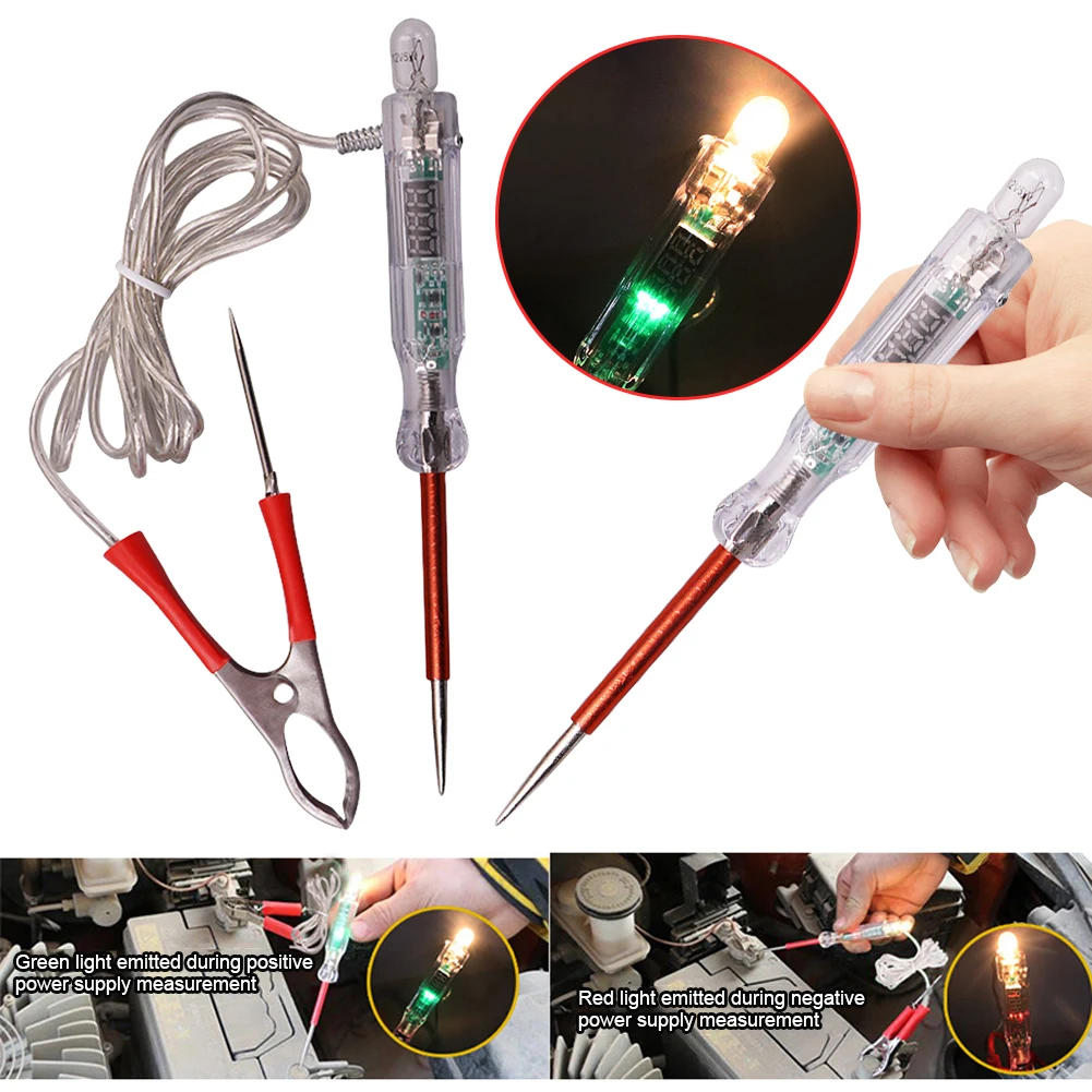 

6V/12V/24V Auto Light Probe Pen Digital Display Auto Car Light Circuit Tester Electric Light Test Pen Car Diagnostic Test Tools