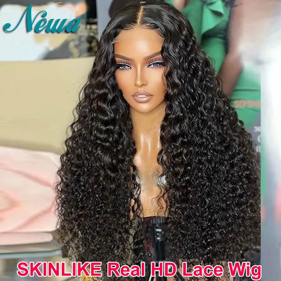 

Newa Hair 13x4/13x6 HD Lace Full Frontal Wig 250% Density Burmese Water Wave Human Hair Wigs 9x6 Glueless HD Lace Closure Wigs