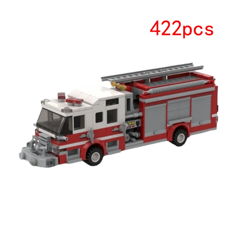 Spot assembled building blocks MOC puzzle toys, fire trucks, rescue vehicles, creative gift models, decorations