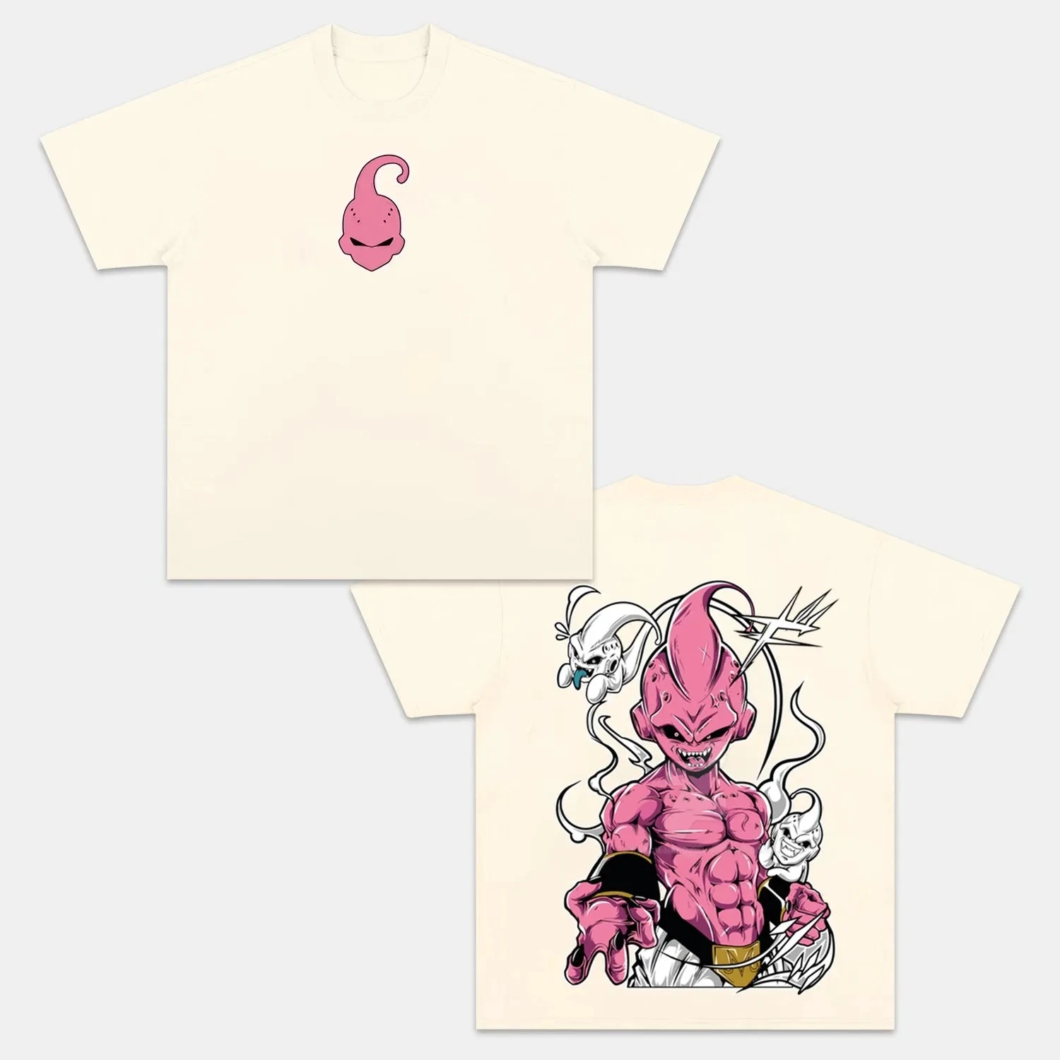 Dragon Ball Majin Buu Anime T-shirt Men's Clothing Women's Harajuku Short Sleeve T-shirt 2026 Summer New Cotton Printing T Shirt